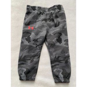 Under Armour black gray Camo camouflage sweatpants joggers NWT 12m